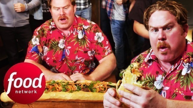 'Will This 2.5 ft Banh Mi Be Too Much For Casey? | Man v Food'