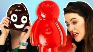 'Irish People Try GIANT Gummy Candy (Jelly Baby! Poop!)'