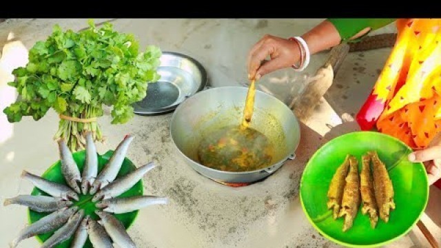 'Dhania Fish Curry Recipe || Delicious Village Food'