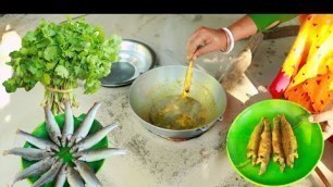 'Dhania Fish Curry Recipe || Delicious Village Food'