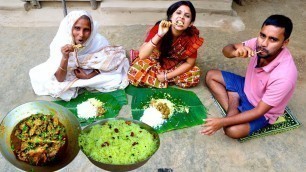 'PUJA Festival Nobomi Special Country Chicken Curry with Lemon Rice prepared by limu | Village Food'