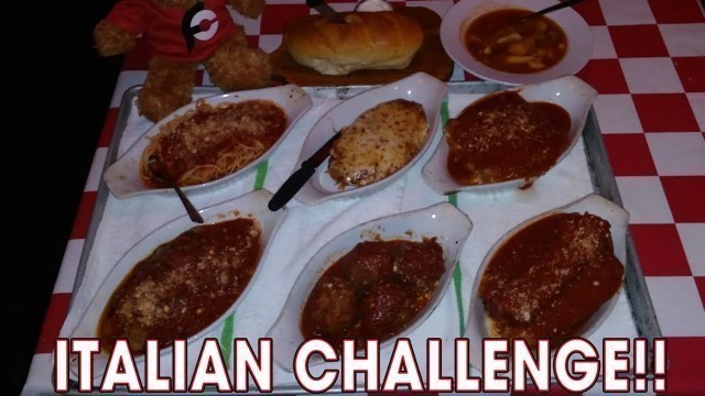 'MAN VS FOOD 7LB ITALIAN FOOD CHALLENGE!!'