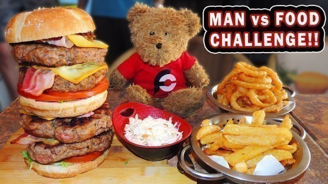 'Undefeated Man vs Food Burger Challenge Record!!'