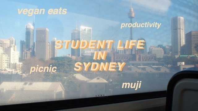 'Uni VLOG // study with me, lazy vegan meals, student life in sydney'