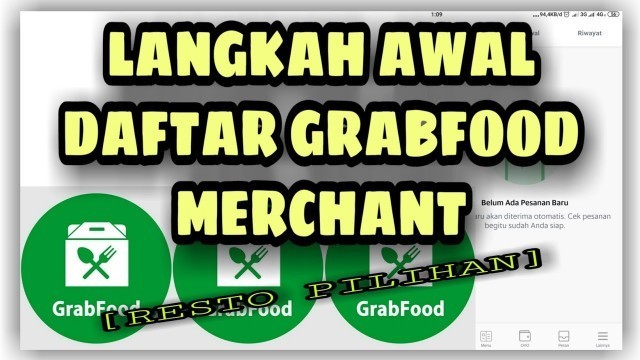 'Cara Daftar grabfood cepat , Mudah , Gratis , Tanpa Npwp ...!!! VIA HP / ANDROID || Terbaru 2020'