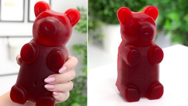 'DIY GIANT GUMMY BEAR RECIPE | HOW TO MAKE A GIANT GUMMY BEAR'