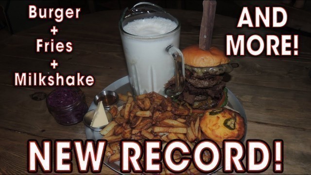 'Smoke Barbecue Burger Challenge RECORD!!'