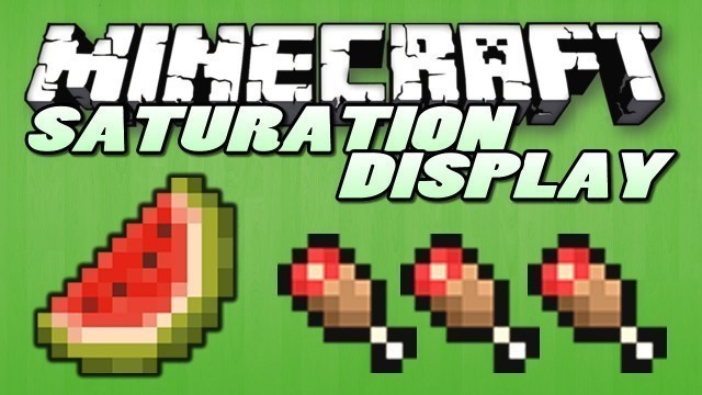 'Minecraft Mods | SATURATION DISPLAY MOD (Very Useful) | Mod Showcase'