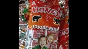 'Honey jujubee pulp.chaitanya food product.nellore.AP.'