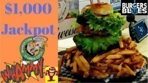 '$1000 Jackpot Whammy Burger Challenge at Burger and Blues in Mississippi'