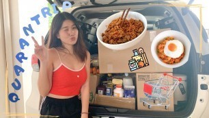 'LAST(??) ECQ GROCERY + KOREAN RAMDON & KIMCHI FRIED RICE RECIPE | Diane Diaz'