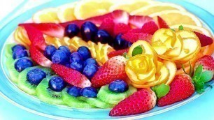 'Rainbow Fruits Snacks for Kids | Creative Food Ideas | Fruit Platters Decorating'