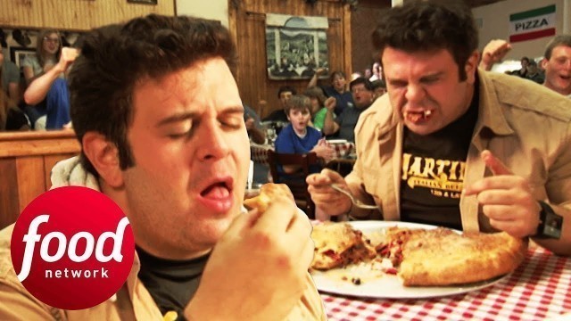 'Holy Moly! Can Adam Finish This 5 Lb Stromboli? | Man v Food'