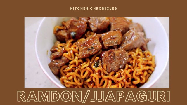 'Ramdon aka Jjapaguri Recipe from Parasite!