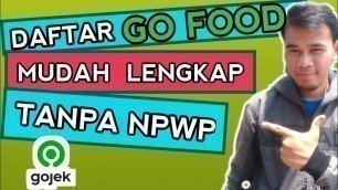 'Cara Daftar Go Food Cepat'