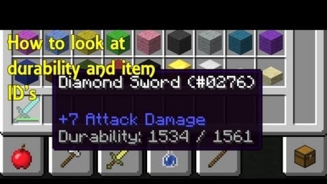 'Minecraft - How To Look At Item ID and Durability NO MODS 1.15.2/1.16+'