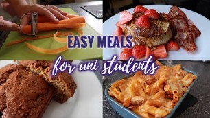 'EASY MEALS (for uni students) || Monique Powell'