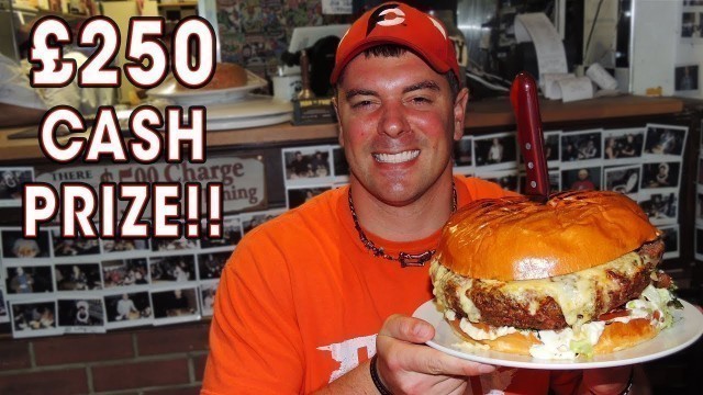 '7lb Belly Buster Burger Challenge at Man vs Food London!!'