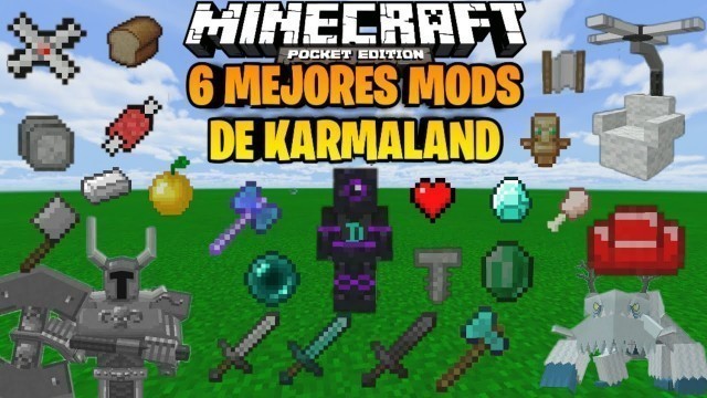 'TOP 6 MEJORES MODS de KARMALAND 4 para MINECRAFT PE 1.16 y 1.16.20 Parte 11 MODS EPICOS MCPE 1.16'