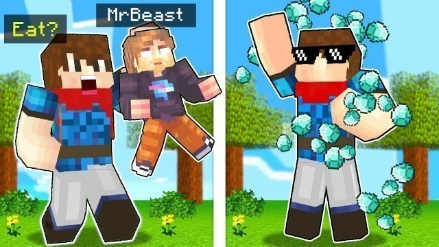 'Minecraft But EATING YOUTUBERS = GET SUPER POWERS! - Minecraft Mods Gameplay'