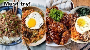 'Korean Food to cook at home | FOUR HOMEMADE DISHES'