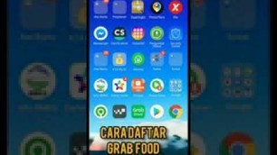 'Cara daftar grabfood dari hape'