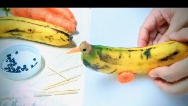 'Fruit carving | Creative Food art design | Banana making Duck'