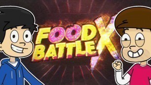 'FOOD BATTLE X CARTOONS'