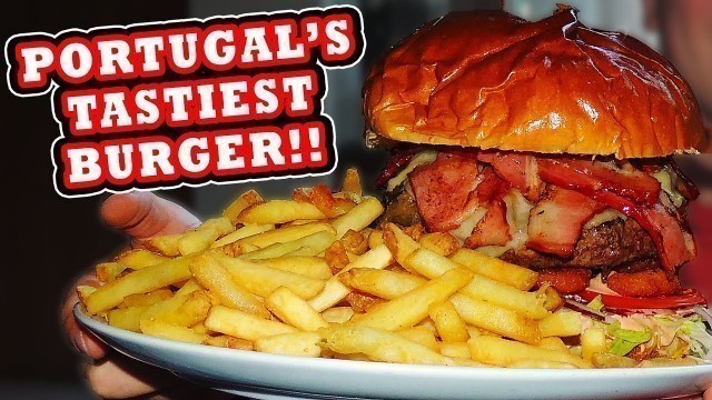 'Super Guilty Stuffed Burger Challenge!! (Portugal\'s BIGGEST)'