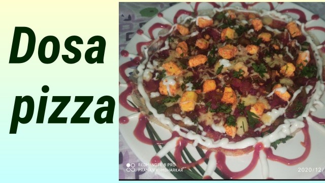 'Easy and tasty Veg dosa pizza...... #dosa #Creativefood #pizza #snacks #tastyfood #Shortvideo'