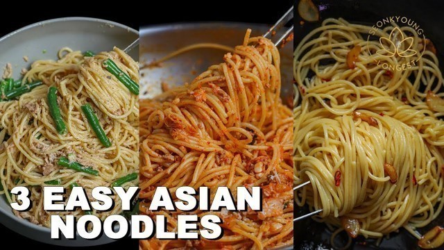 '3 EASY Asian Noodle Recipes with Few Ingredients'