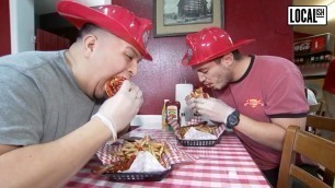 'Five-Alarm Fire Burger Challenge | Bite Size'