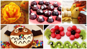 '5 Super Fruit Decorations Ideas - 5 Creative Food Art And Cake Ideas'