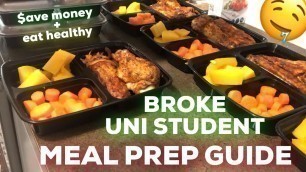 'EASY MEAL PREPPING for broke uni students [healthy, affordable, tasty]'