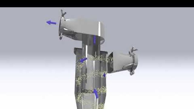 'Uni Dust Cyclone, Pharmaceutical and Food 3D Animation'