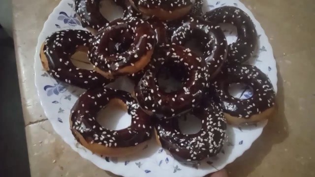 'Doughnuts recipe . chocolate doughnuts crispy and tasty by /creative food'