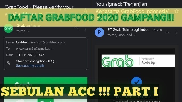 'TUTORIAL DAN TIPS DAFTAR GRABFOOD TERBARU 2020 SEBULAN JADI PART I'