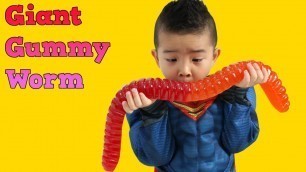 'Superman Makes His Own GIANT GUMMY WORM Superhero Fun Playtime At Home Ckn Toys'