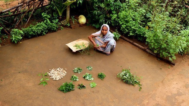 'Finding & Cooking Natural Fresh Veg Food by our Grandma | Village Food Recipes'