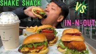 'In-N-Out Burger VS. Shake Shack! BEST Fast Food Burger in America'