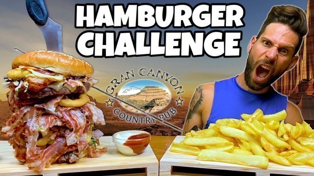 'KING CANYON BURGER Challenge (2.5KG) - Speed Challenge - MAN VS FOOD'