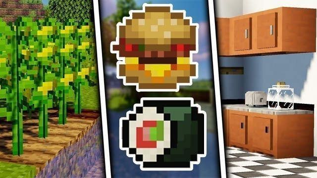 '5 MODS de COMIDA para MINECRAFT 1.15.2'