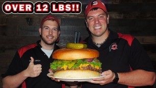 '12lb King Kookamonga Burger Challenge in Memphis!! (18,000 Calories)'