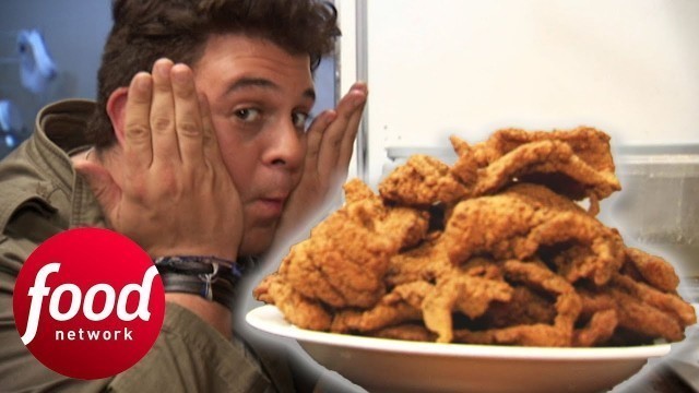 'Adam Sets A New Record For The Fried Catfish Challenge | Man v Food'