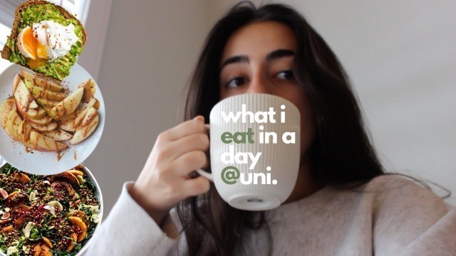 'what I eat in a day @uni | simple + healthy meal ideas 