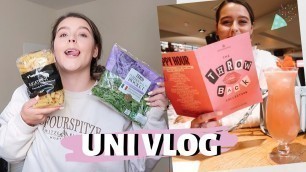 'UNI VLOG | First Day Back, Healthy Food Shop + PUB QUIZ!'