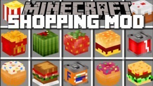 'Minecraft SHOPPING MOD / OPEN UP STORES AND SELL PRODUCTS!! Minecraft'