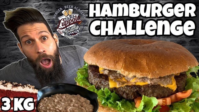 'SINGLE BURGER Challenge con rinforzo di FAGIOLI (3 KG) - MAN VS FOOD'