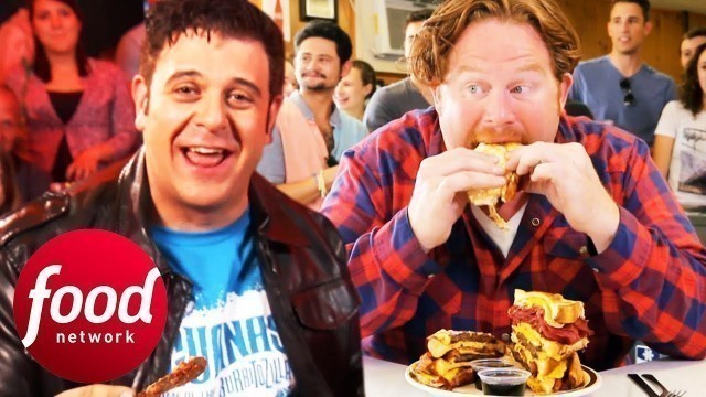 'Insane Food Face-Off: Casey Webb vs Adam Richman | Man v Food'