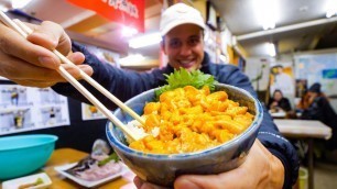 'Unbelievable SEA URCHIN (Uni) Rice Bowl - JAPANESE FOOD in Otaru, Hokkaido, Japan!'